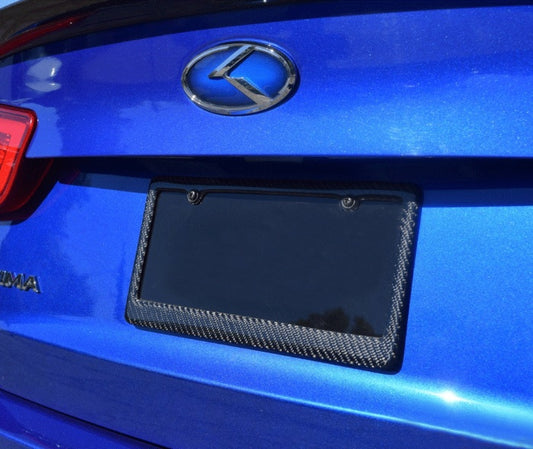 Carbon Fiber License Plate Frame (US).